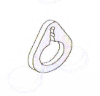 Ring transparent pear