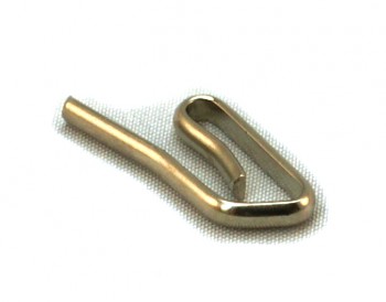 Curtain hook iron only nickel plated